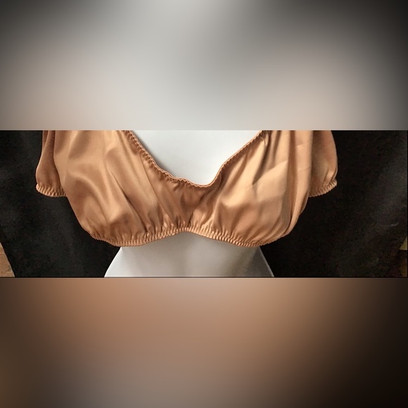Skims NWT Nude Pink Colored Satin Scoop Neck Bra Size 4X - Picture 2 of 6